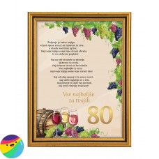 Voščilo za 80 let - Vino Voščilo za 80 let - Vino